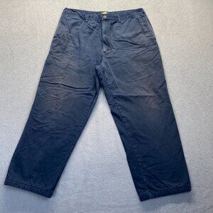 Cabelas Pants Mens Size 40 Blue Flannel Blanket Lined Outdoor Hunting Workwear